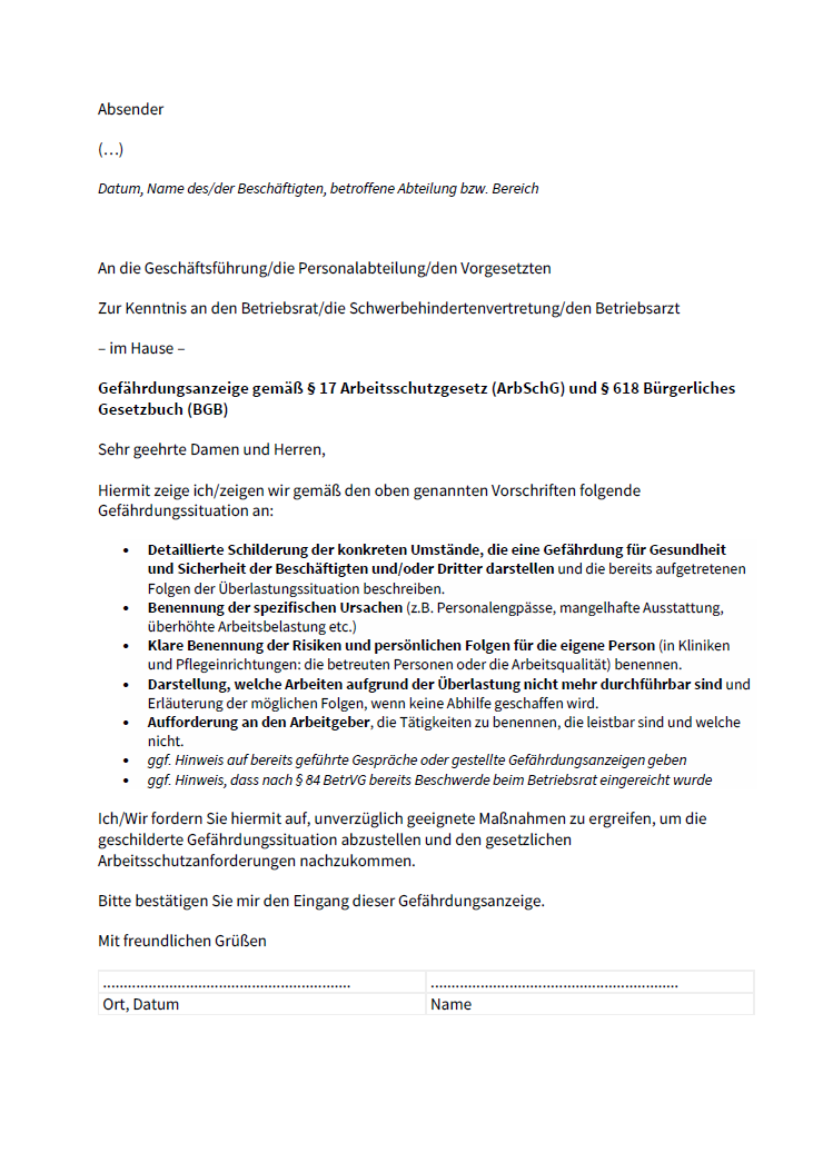 Gefährdungsanzeige BRQ Coverbild